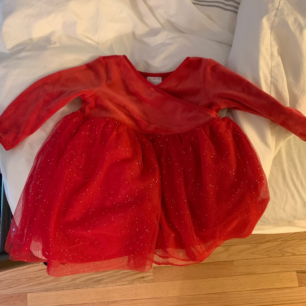 Hanna Anderson red velvet dress